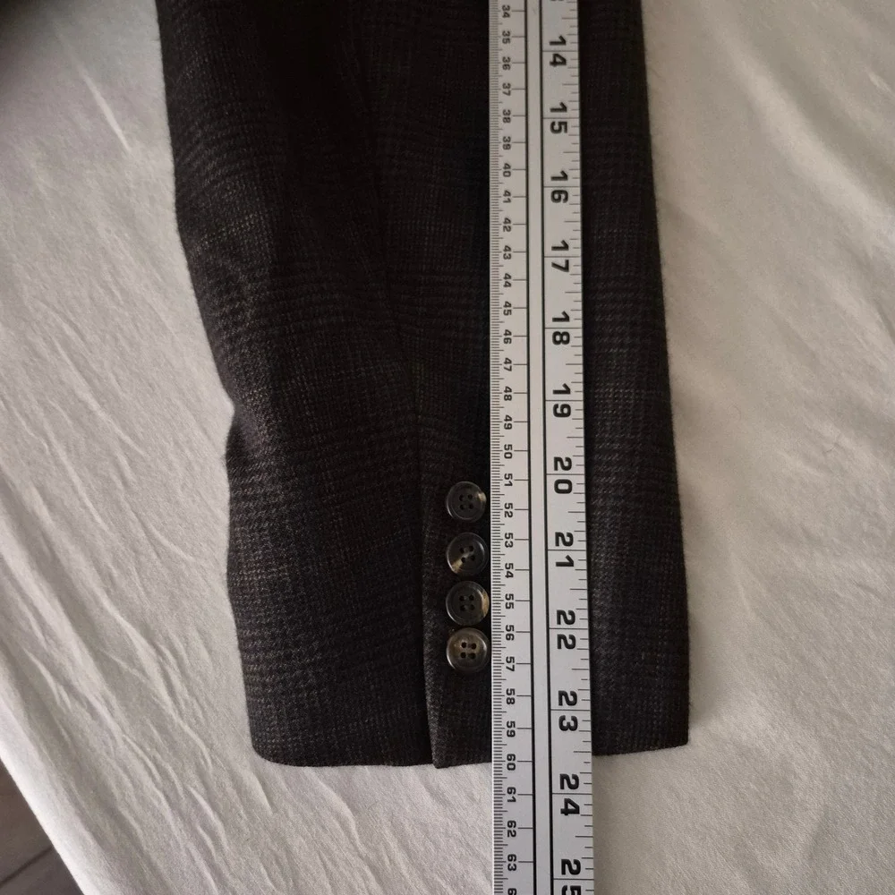 Brioni Nomentano Brown Glen Plaid 100% Pure Cashmere Blazer Saks Fifth Ave 46R